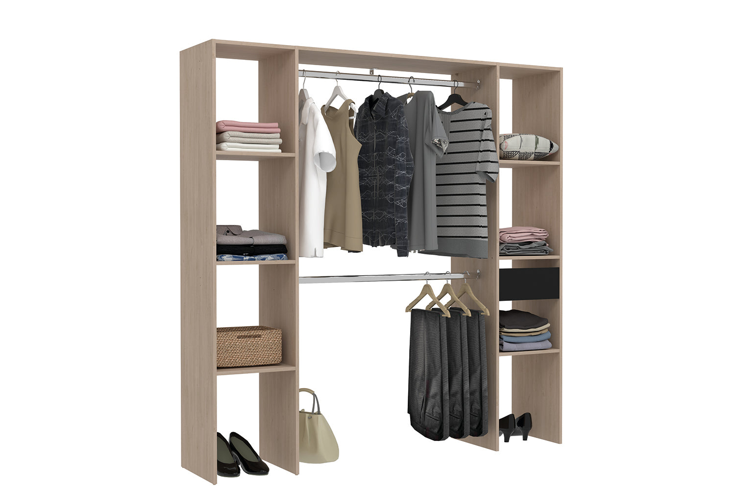 concept-usine-elys-e-dressing-blanc-180-cm-penderie-tiroir image 5