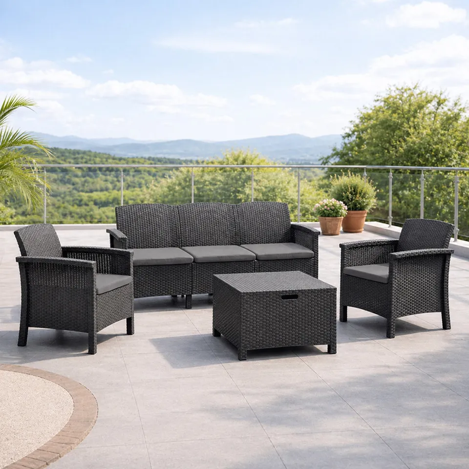 concept-usine-maniza-5-salon-de-jardin-5-places-gris-coffre image 1