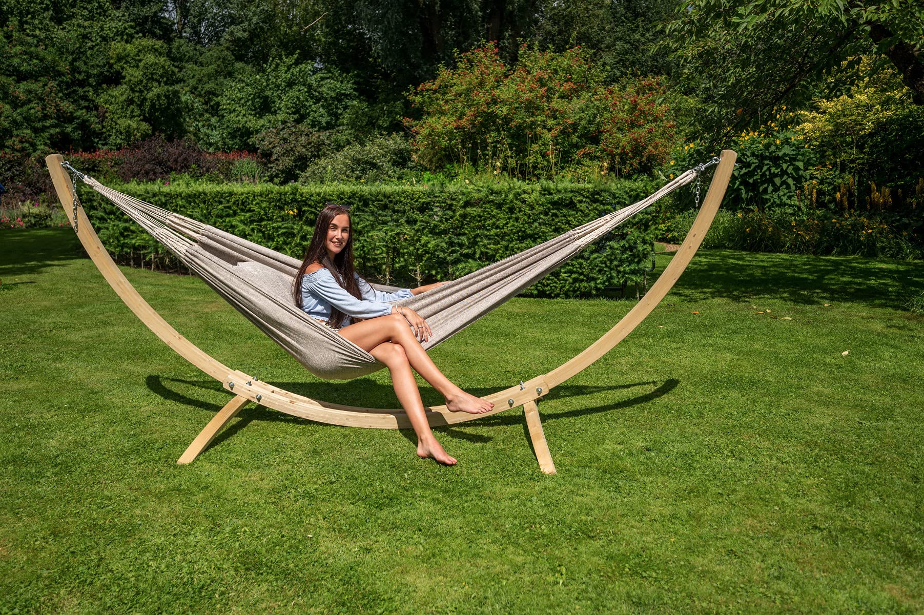 tropilex-natural-hamac-simple-1-personne-brun-pastel-320-cm-120-kg image 5