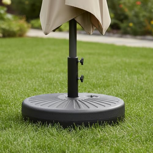 happy-garden-ibiza-brest-pied-parasol-droit-noir-eau-sable image 5
