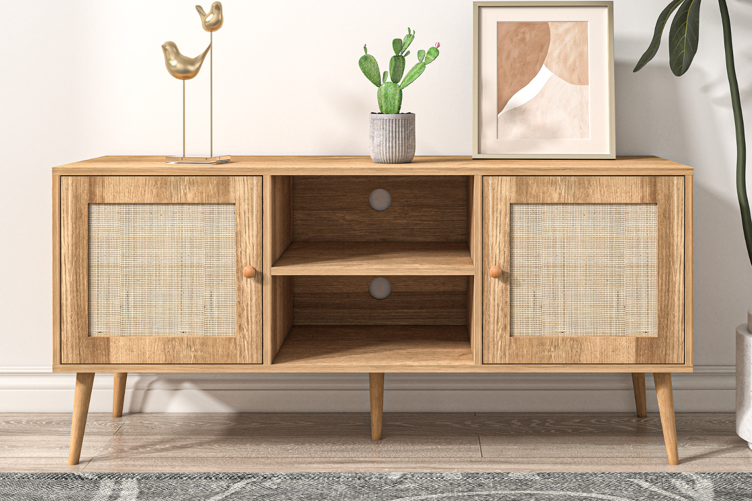 concept-usine-cange-buffet-120-cm-bois-cannage image 2
