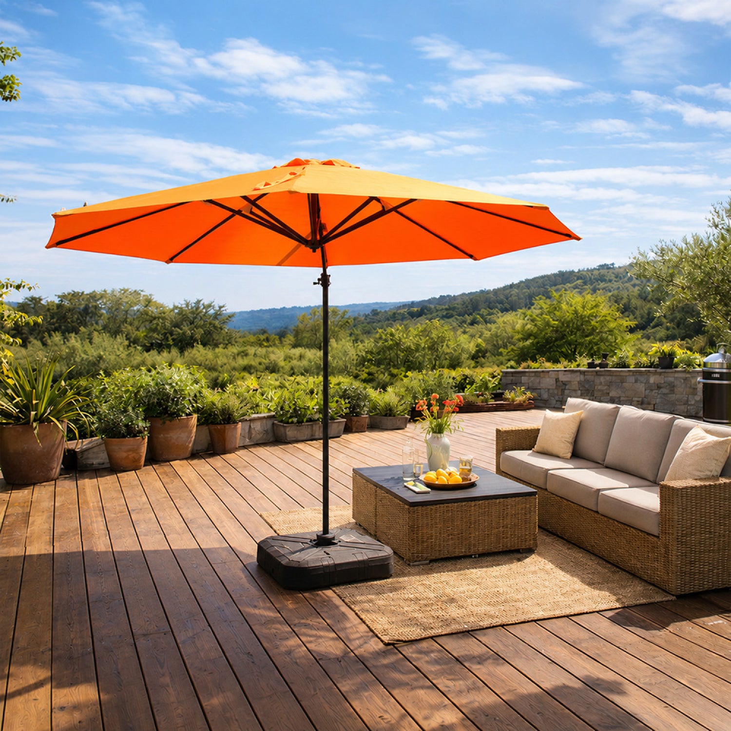 concept-usine-castillo-parasol-d-port-350-cm-orange-rotatif-solaire image 2