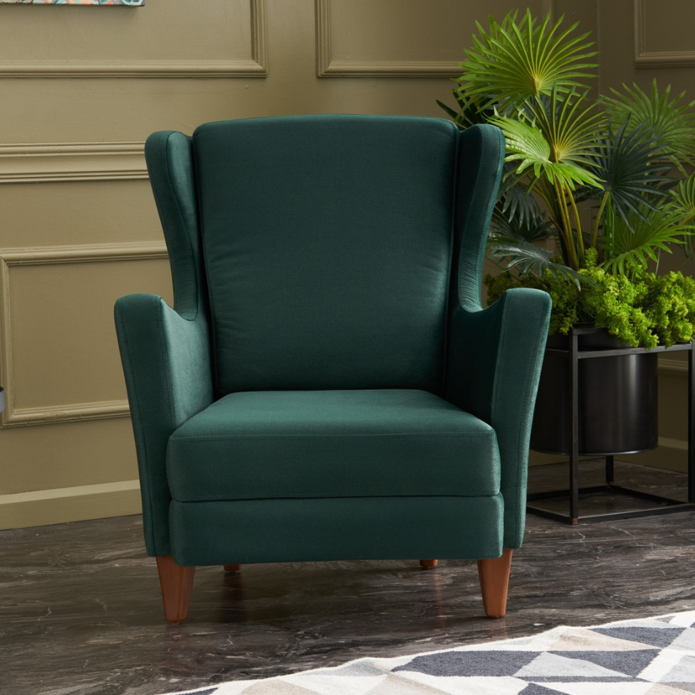 concept-usine-williams-fauteuil-velours-vert-vintage-1-place image 1