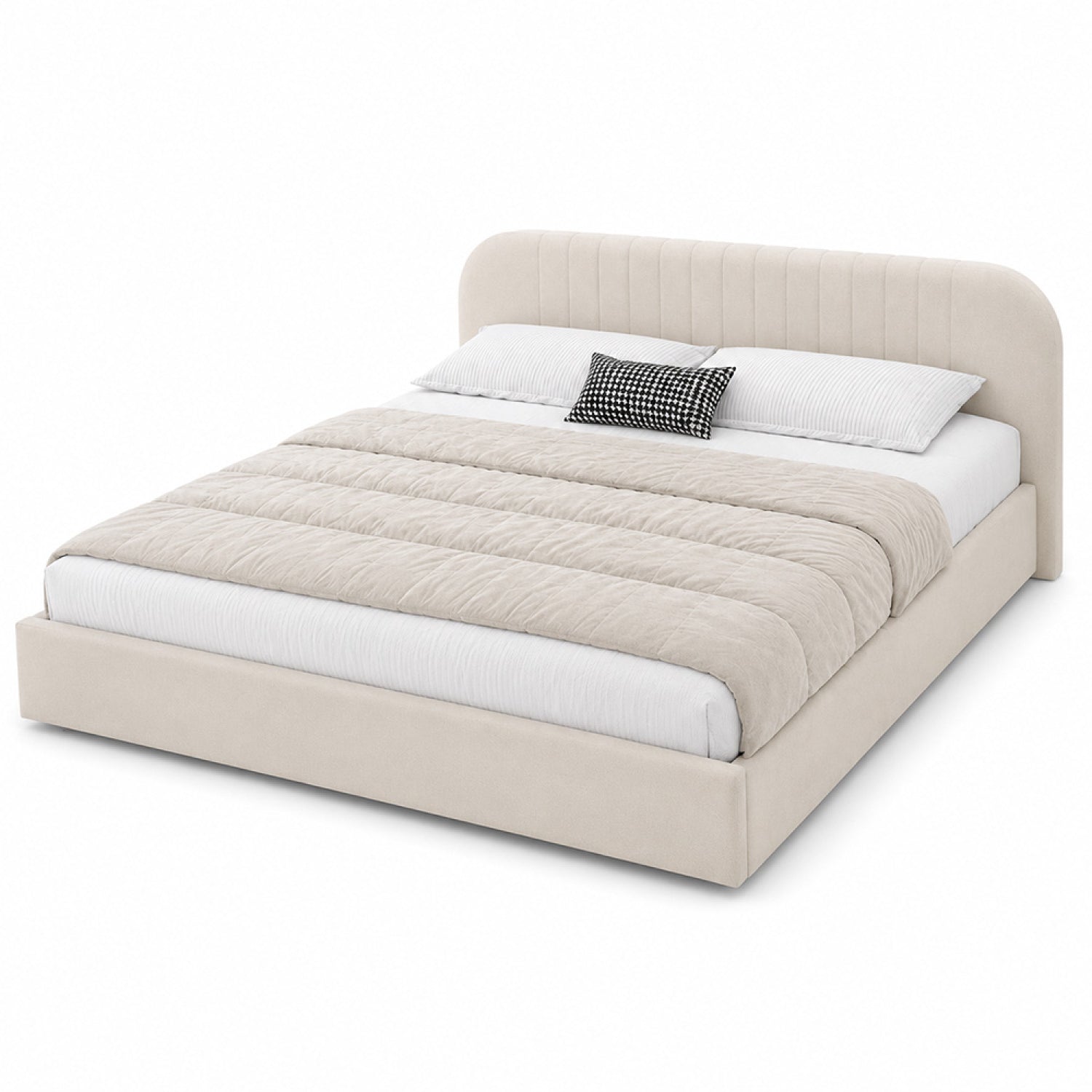 concept-usine-irvine-lit-coffre-160x200-velours-beige-avec-rangement image 6