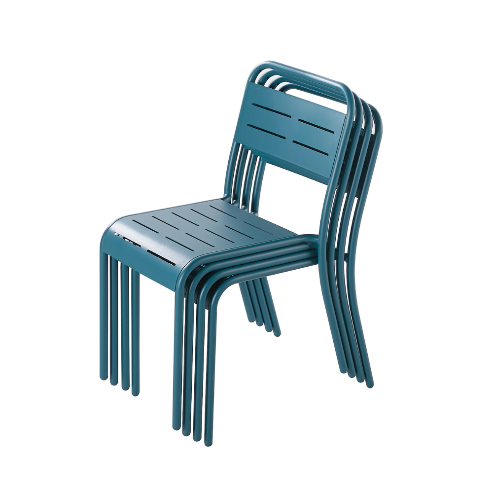 concept-usine-bergame-4-chaises-jardin-acier-empilables image 7