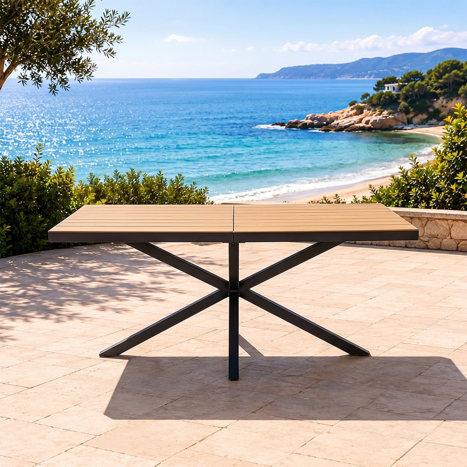 concept-usine-almada-table-jardin-190cm-8-places-effet-bois image 3