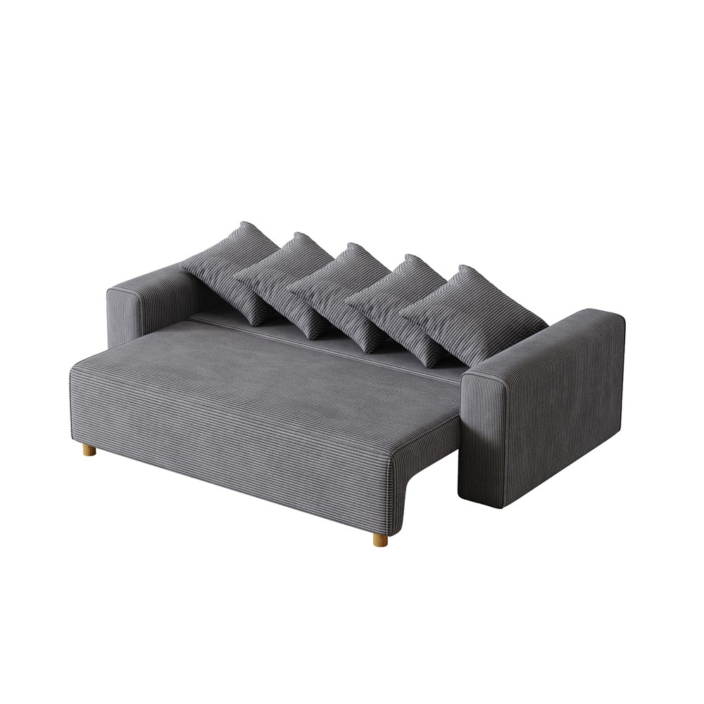 concept-usine-kolding-canap-3-places-velours-gris-213-cm-convertible image 8