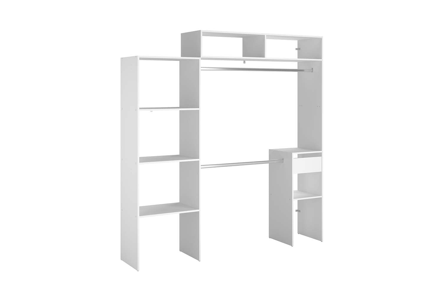 concept-usine-elys-e-dressing-extensible-blanc-140-cm-avec-tiroir-2 image 2