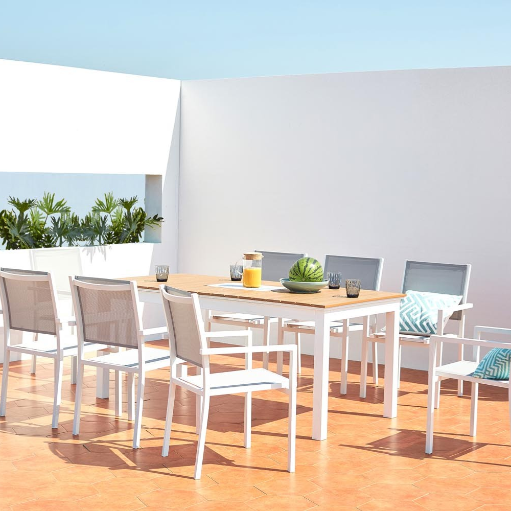 concept-usine-madeira-table-jardin-extensible-blanche-8-places image 4