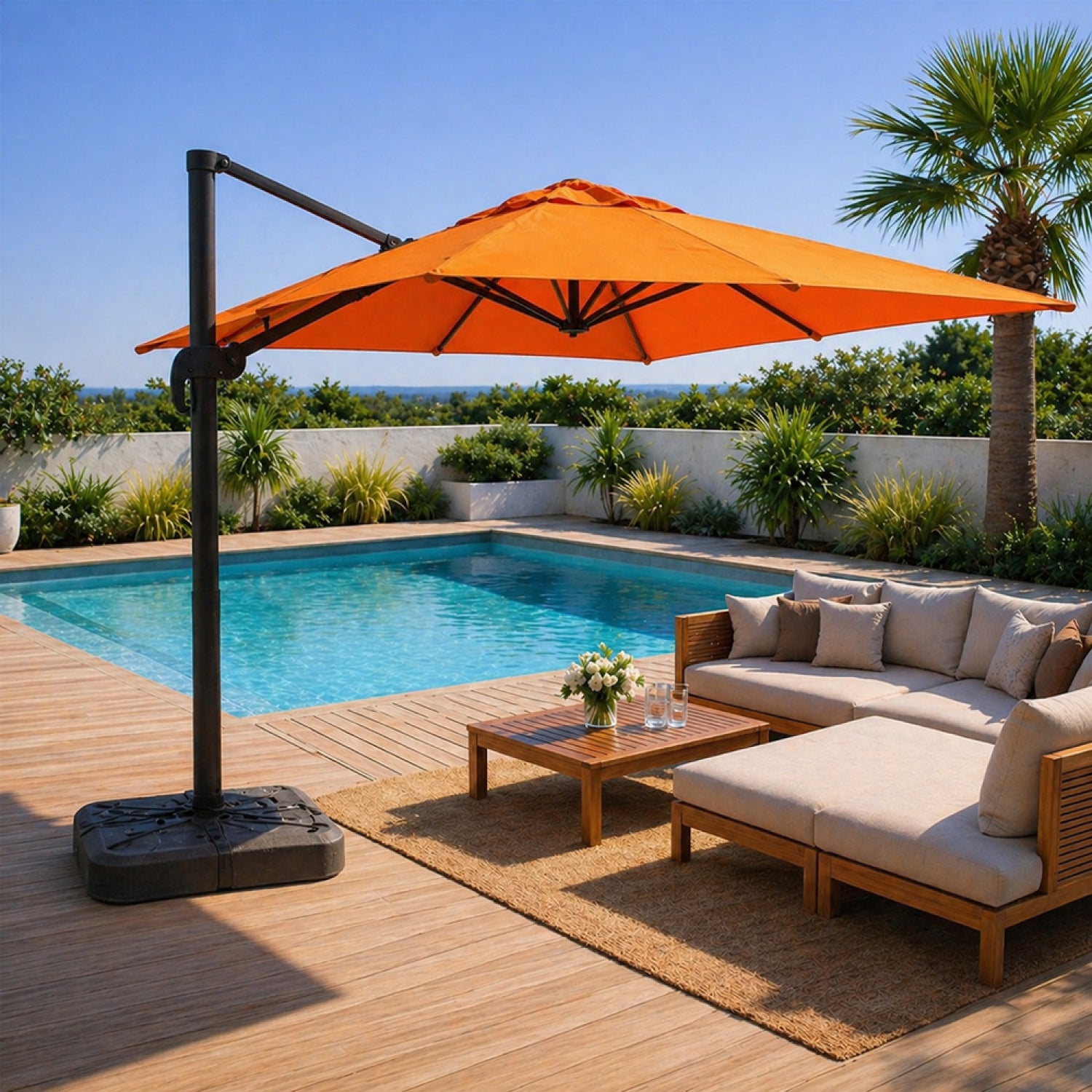 concept-usine-palatino-3x3m-parasol-d-port-taupe-rotatif image 4