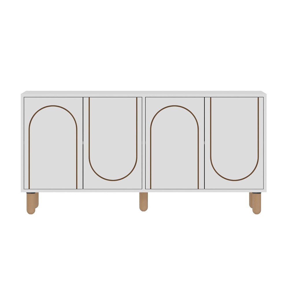 concept-usine-viret-buffet-blanc-150-cm-4-portes image 3