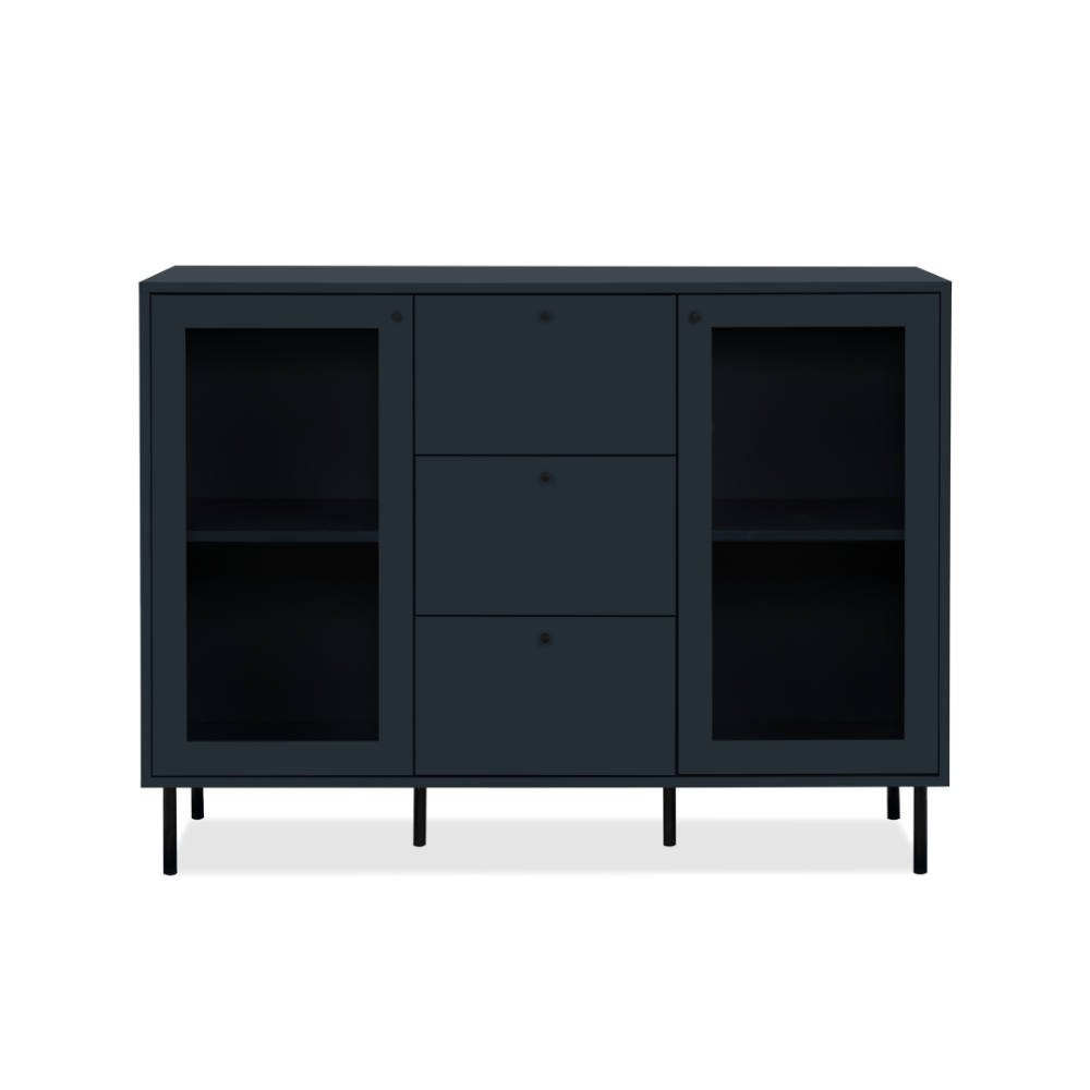 concept-usine-lanzarote-buffet-bleu-marine-bois-2-portes image 4