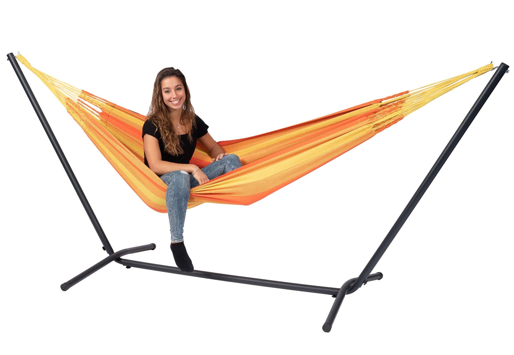 tropilex-dream-ensemble-hamac-orange-1-personne-coton image 1