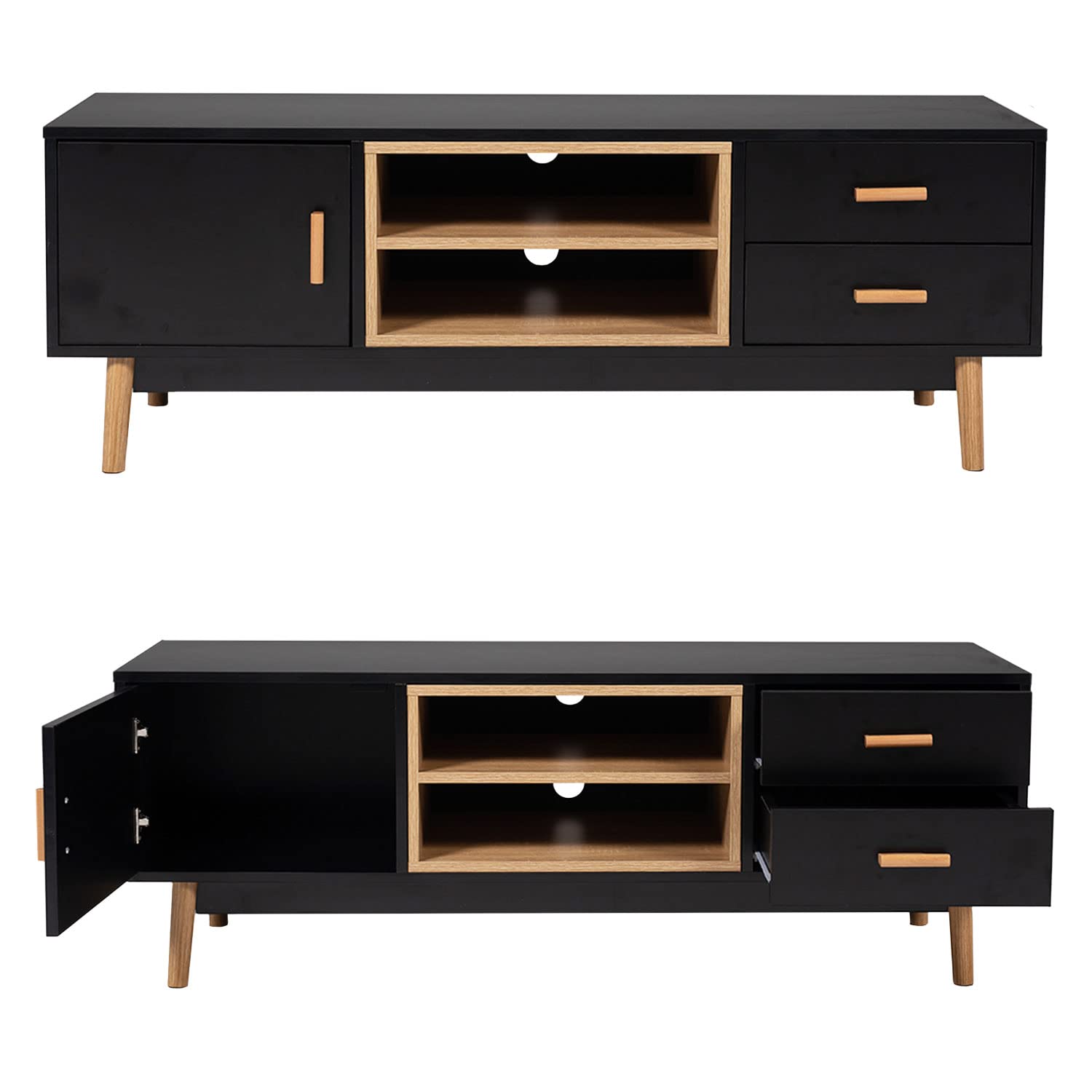 happy-garden-sicilia-meuble-tv-ross-noir-130-cm-scandinave image 4