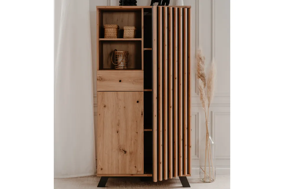 concept-usine-split-buffet-vaisselier-bois-industriel-ch-ne image 1