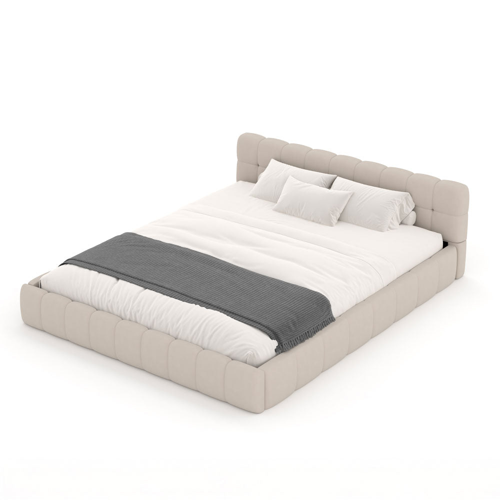 concept-usine-kansas-lit-velours-140x190-style-nuage-beige image 6