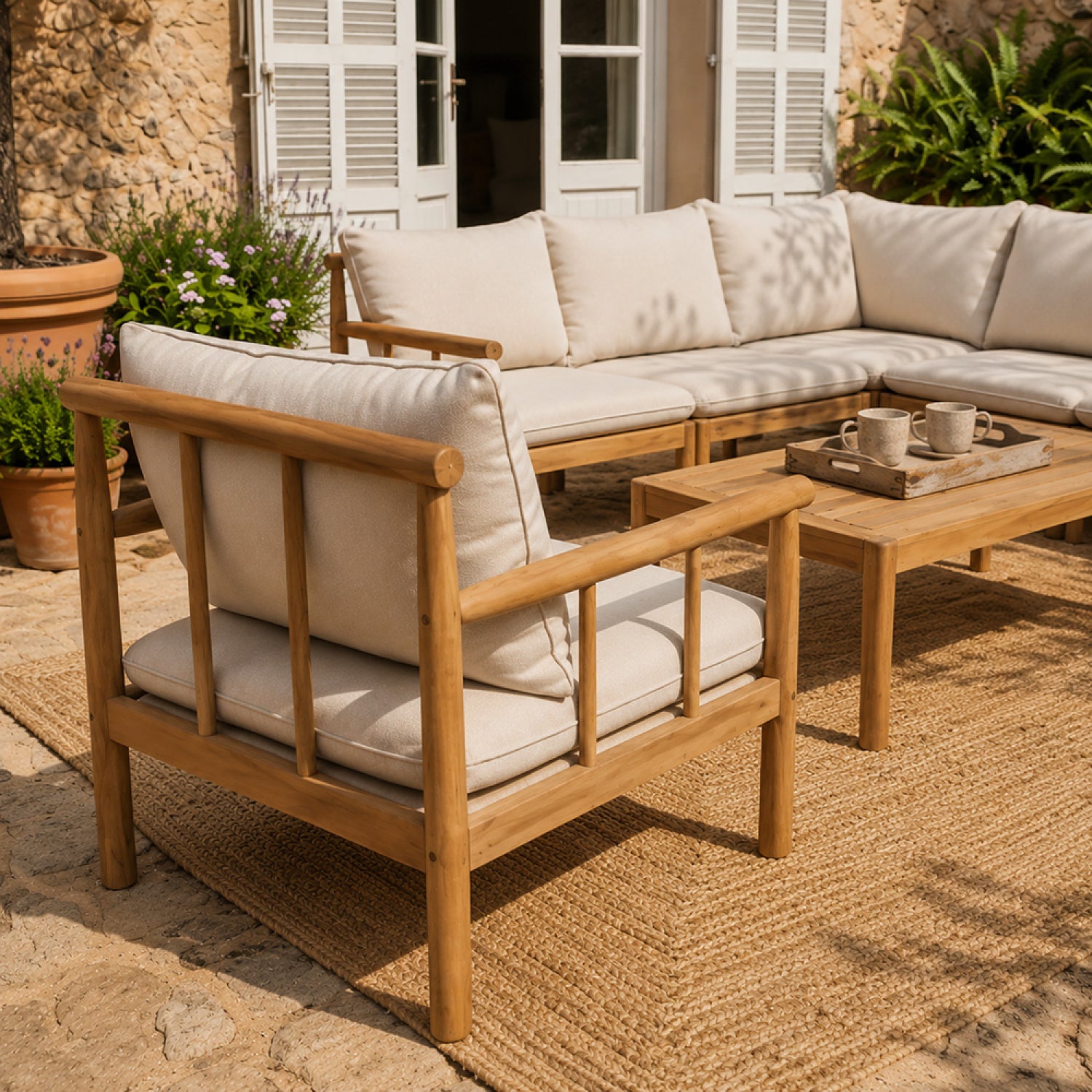 concept-usine-pakkret-salon-jardin-bois-acacia-6-places-beige image 5