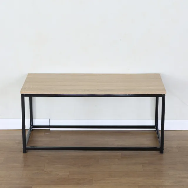 concept-usine-tivi-table-basse-bois-noir-90-cm-rectangle-moderne image 1
