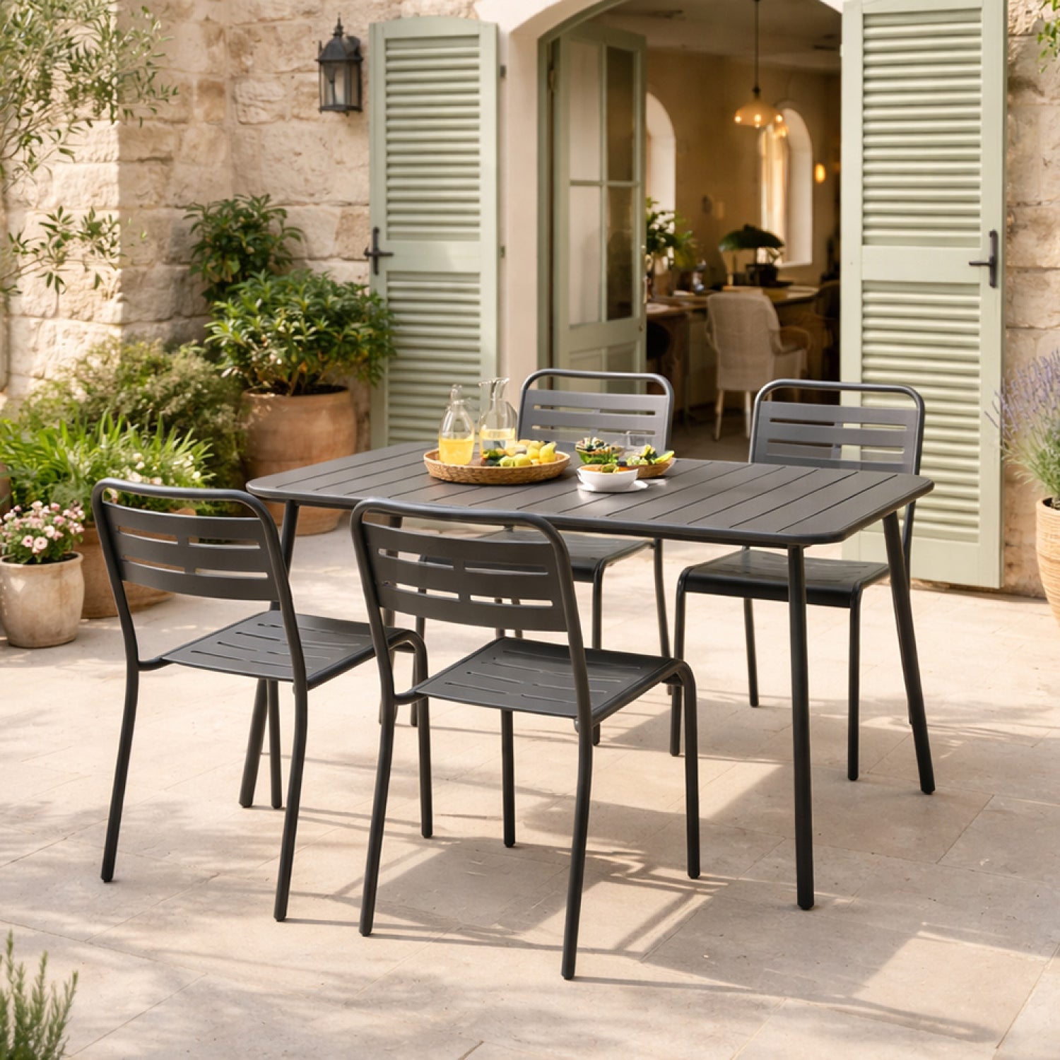 concept-usine-bergame-ensemble-4-salon-jardin-gris-fonc-acier image 4