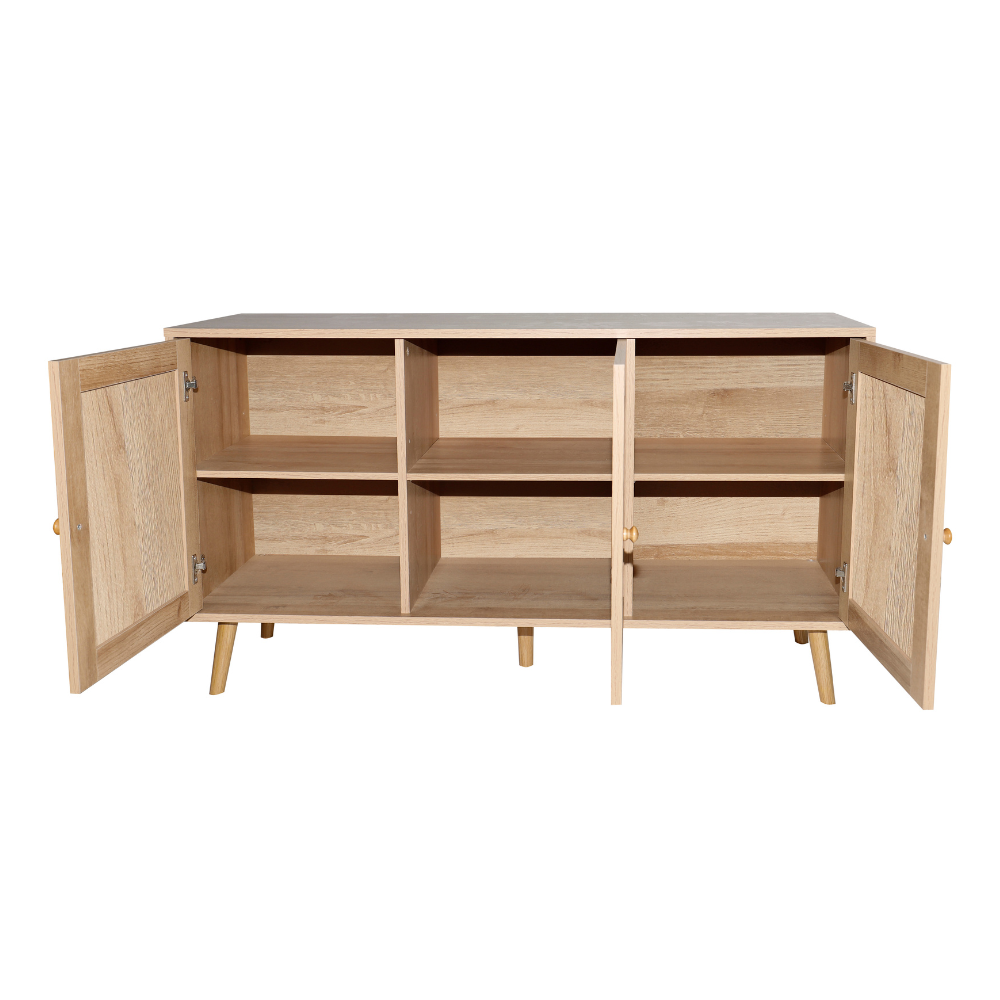 concept-usine-cange-buffet-bois-cannage-3-portes image 5