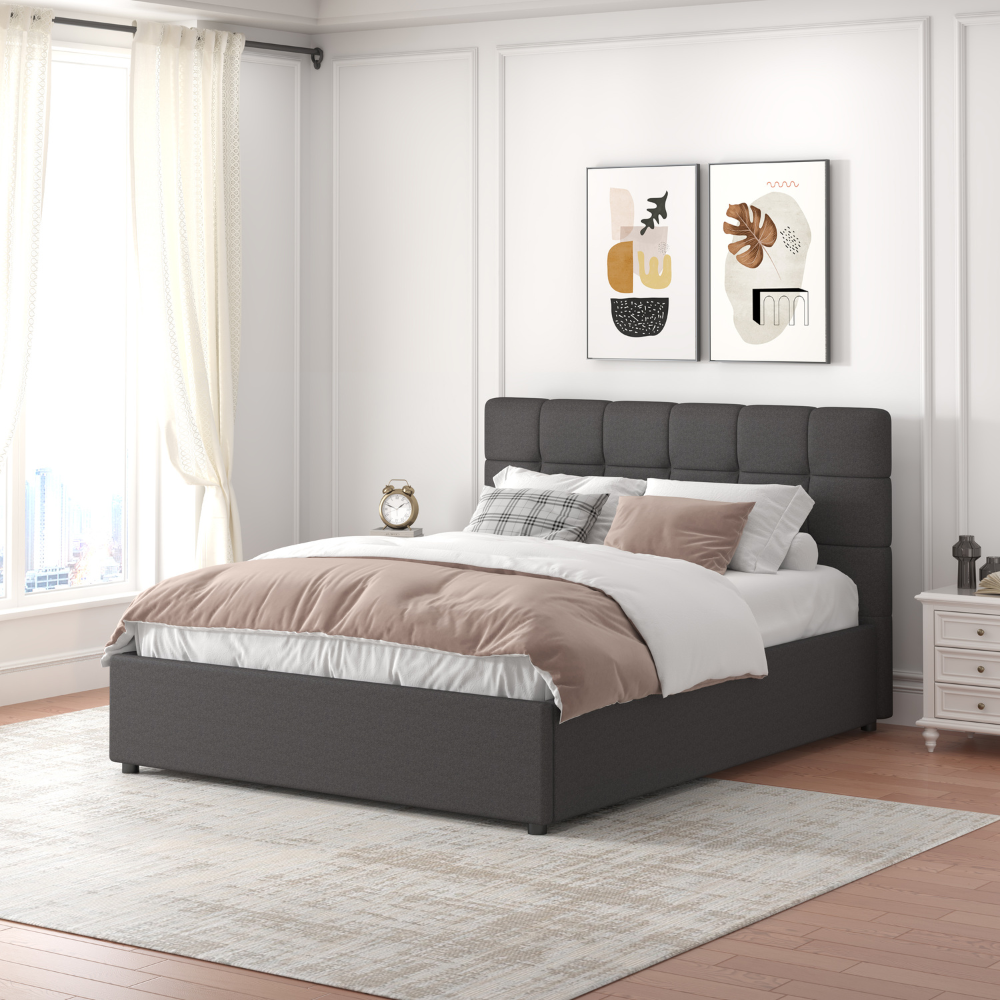 concept-usine-santa-lit-coffre-160x200-velours-beige image 2