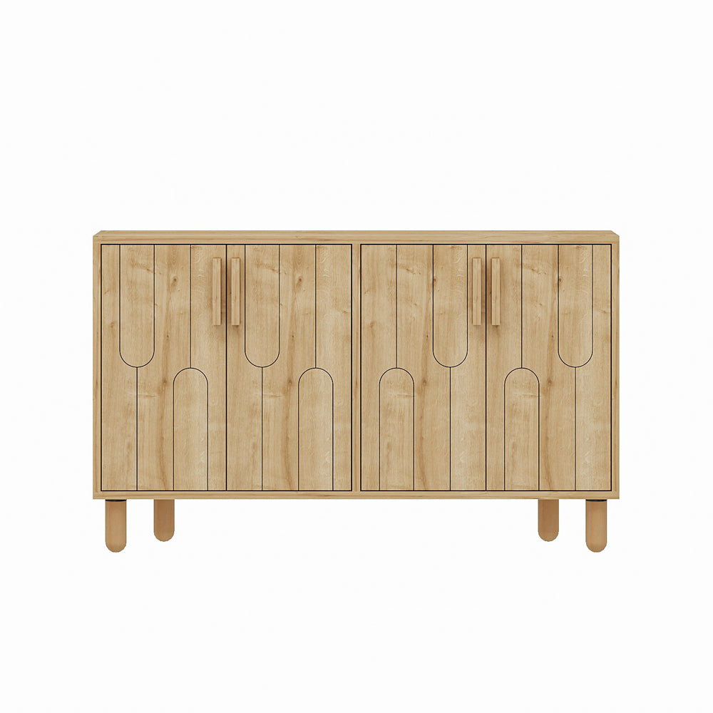 concept-usine-vinci-buffet-120-cm-bois-clair-4-portes image 3