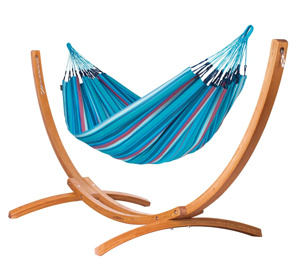 la-siesta-maera-hamac-king-size-wave-400-cm-avec-support image 1