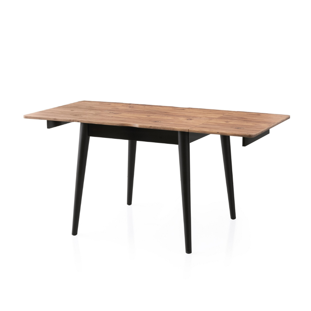 concept-usine-pallini-table-salle-manger-extensible-noir-et-bois-4-places image 6