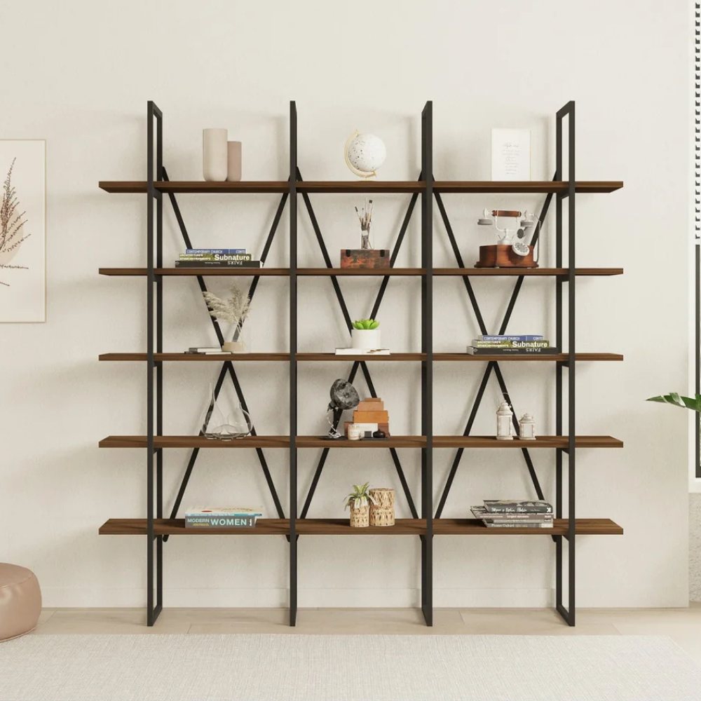 concept-usine-bezy-biblioth-que-industrielle-noyer-noir-niche image 1
