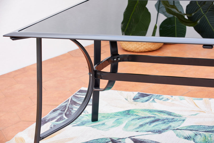 concept-usine-rimini-10-table-jardin-noire-10-places-verre-alu image 3