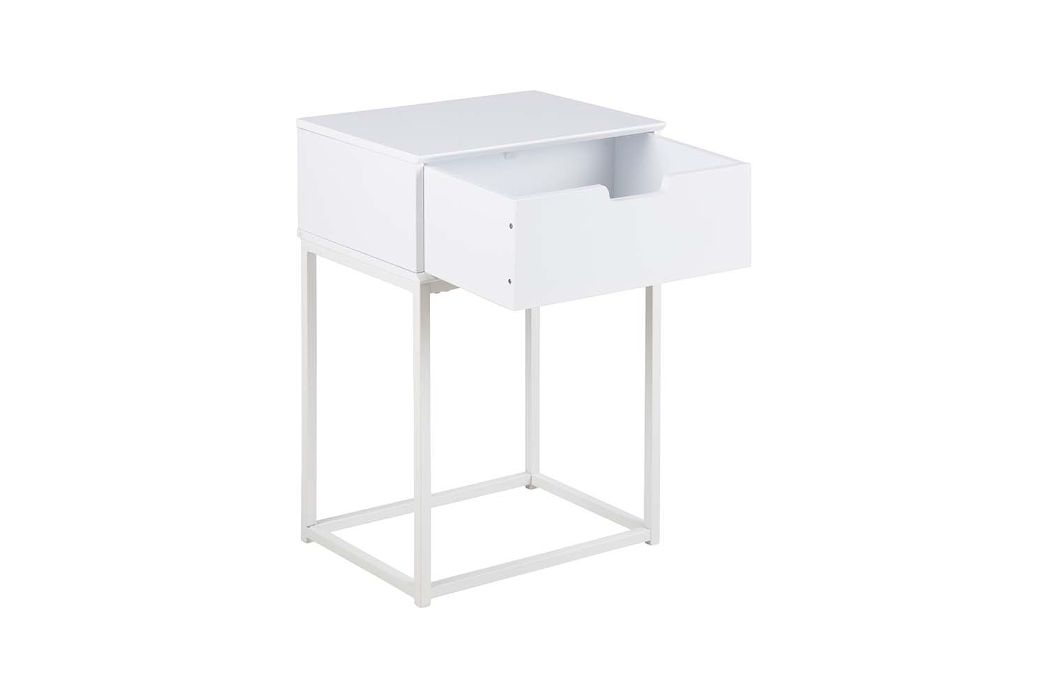 concept-usine-slumber-table-chevet-blanc-tiroir image 2