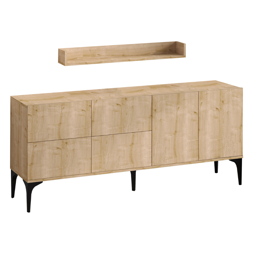 concept-usine-assen-buffet-bois-186-cm-avec-portes image 4