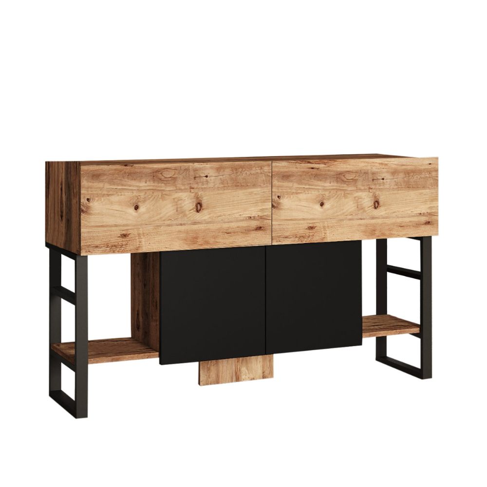 concept-usine-tari-meuble-salon-industriel-bois-et-noir image 4
