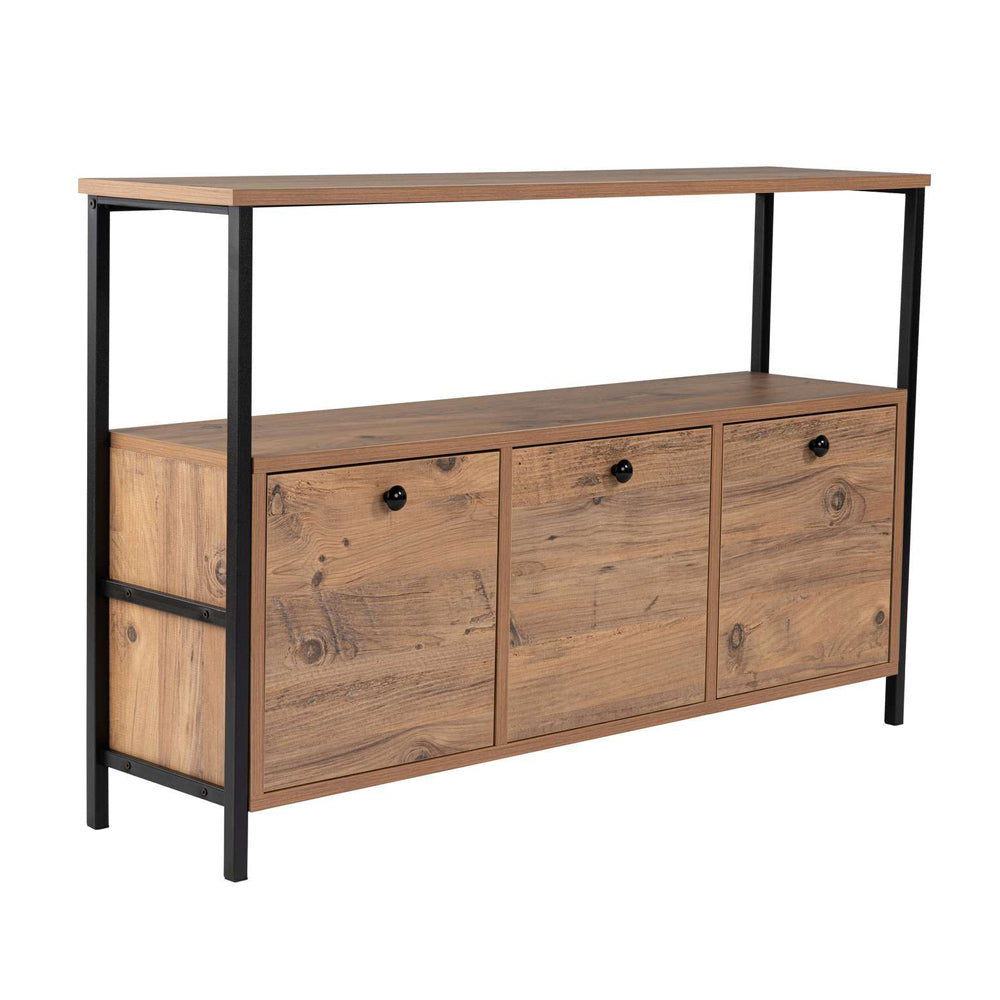concept-usine-solis-buffet-industriel-bois-noir-120-cm image 7