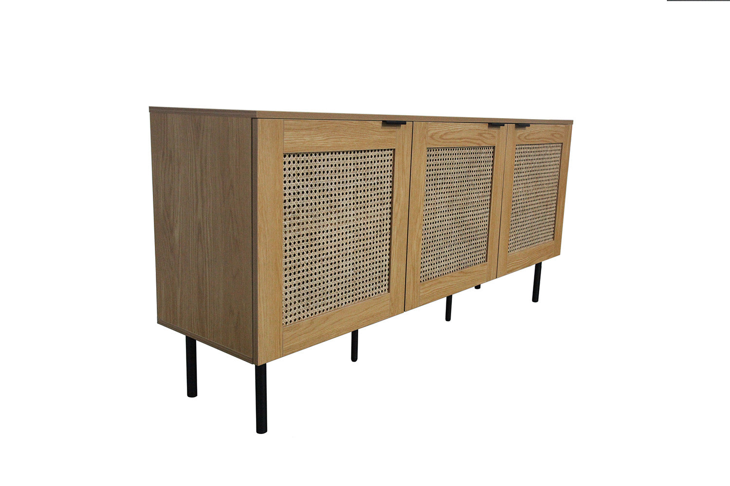 concept-usine-ubud-buffet-bois-ch-ne-cannage-160-cm-3-portes image 6