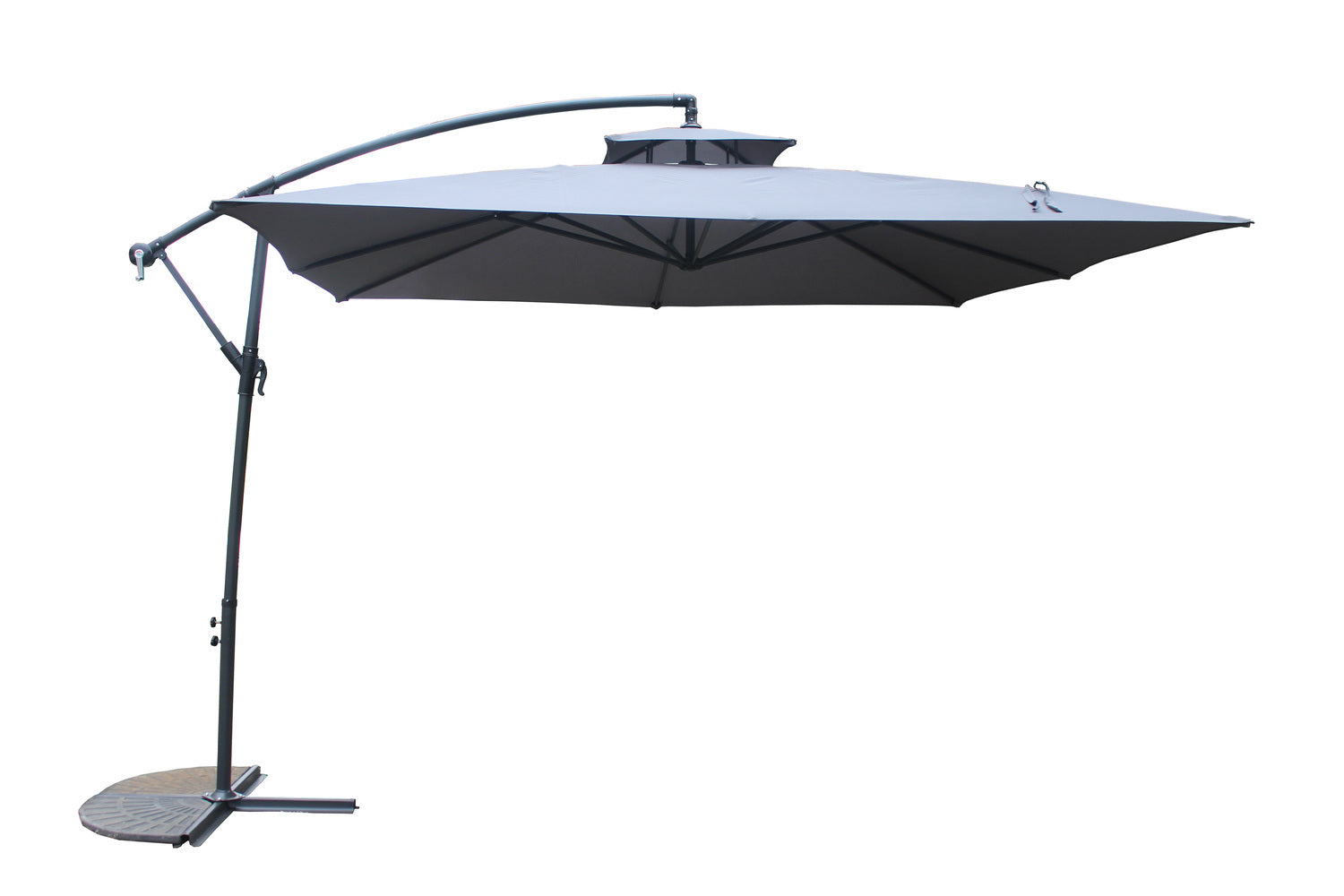 concept-usine-capri-parasol-d-port-3x3-m-gris-inclinable image 7