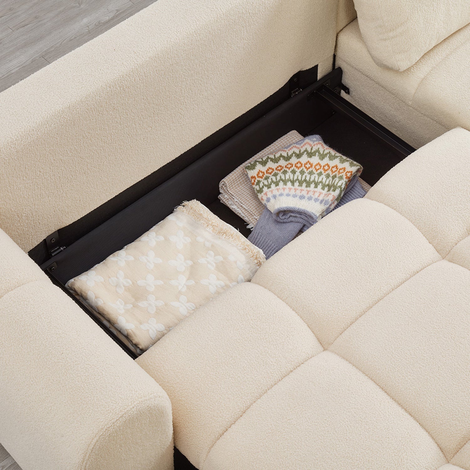 concept-usine-palms-canap-convertible-tissu-bouclette-beige image 7