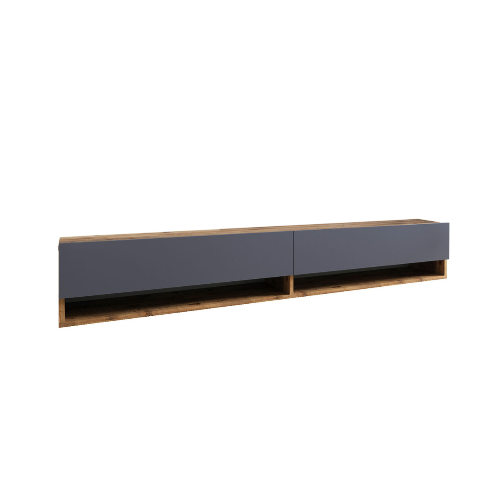 concept-usine-mio-meuble-tv-suspendu-bois-gris-180-cm image 4