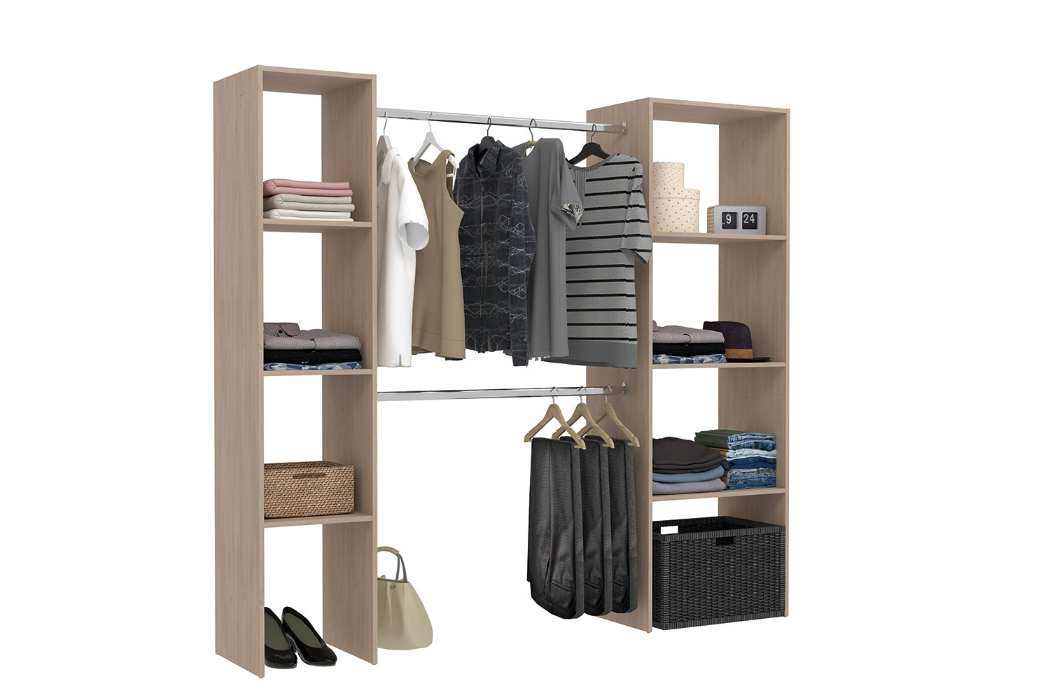 concept-usine-elysee-dressing-blanc-bois-198x40-penderie image 5