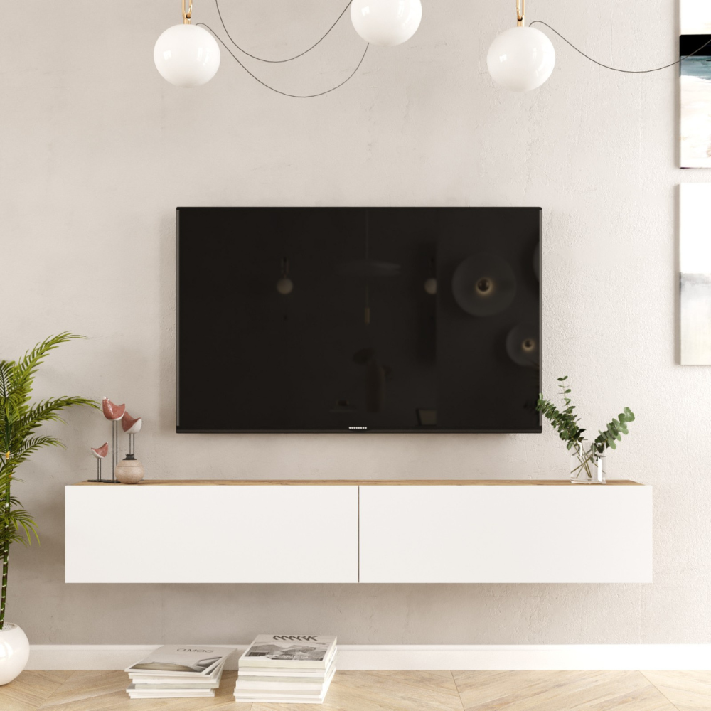 concept-usine-hyl-meuble-tv-mural-180-cm-bois-et-gris image 7