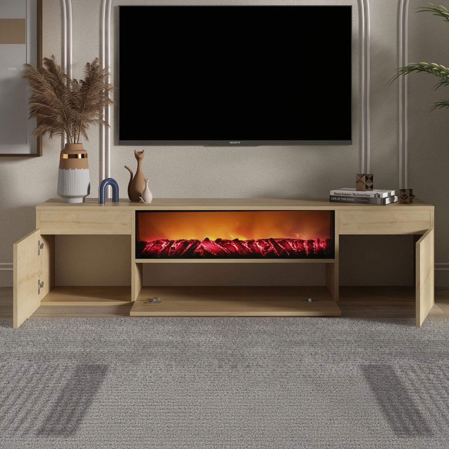 concept-usine-pyro-meuble-tv-180-cm-effet-ch-ne-avec-chemin-e-led image 3