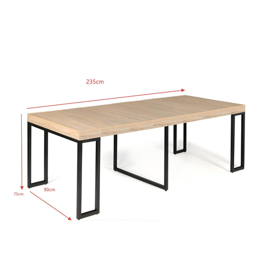 concept-usine-vella-table-salle-manger-extensible-bois-235-cm image 6