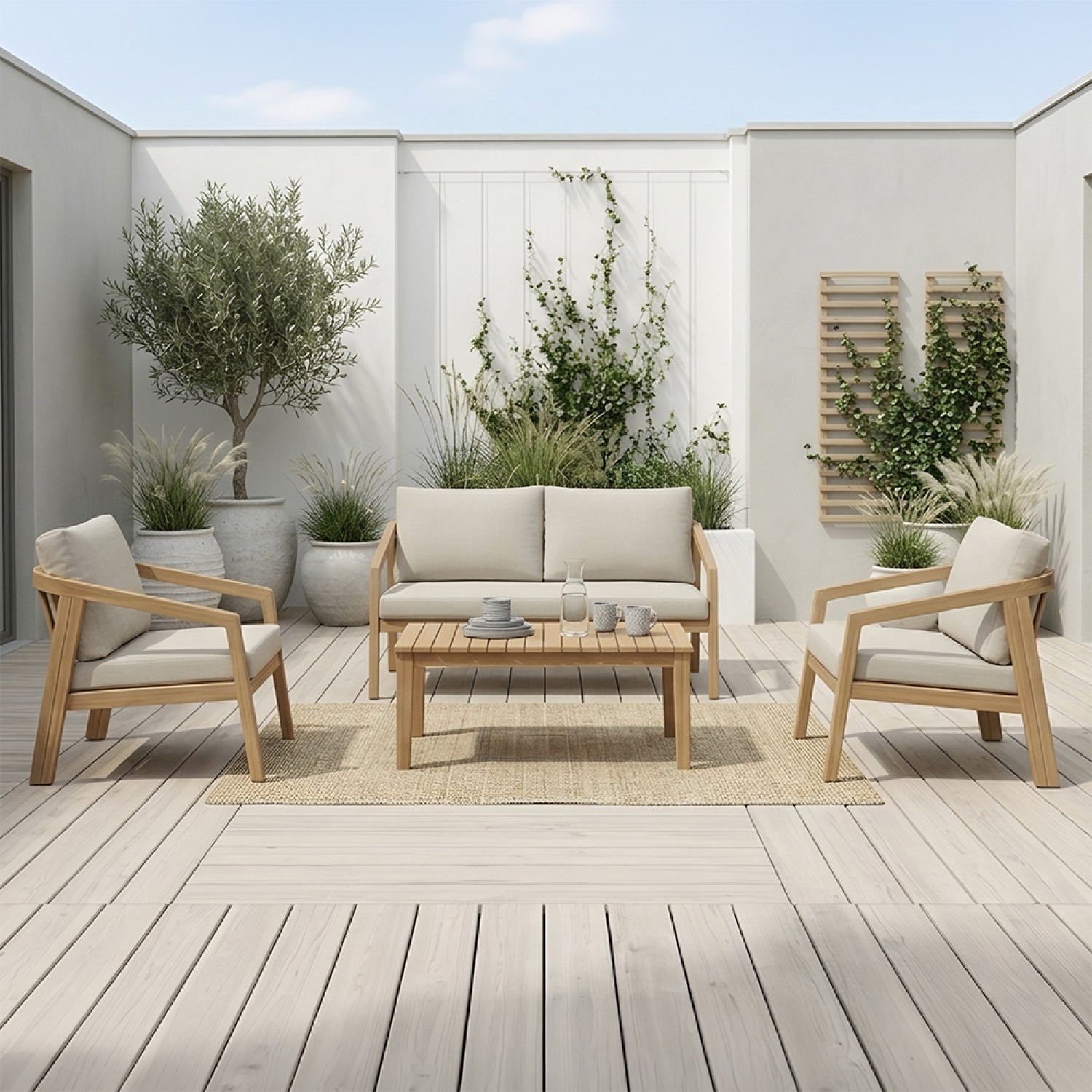 concept-usine-sapa-4-salon-de-jardin-bois-acacia-4-places image 2