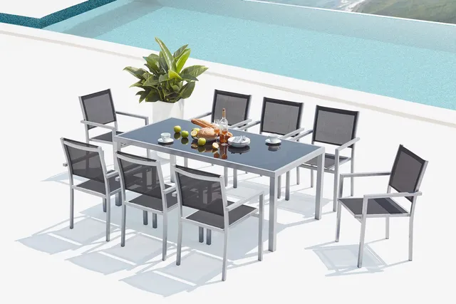 concept-usine-salerne-ensemble-jardin-8-places-aluminium-gris image 1