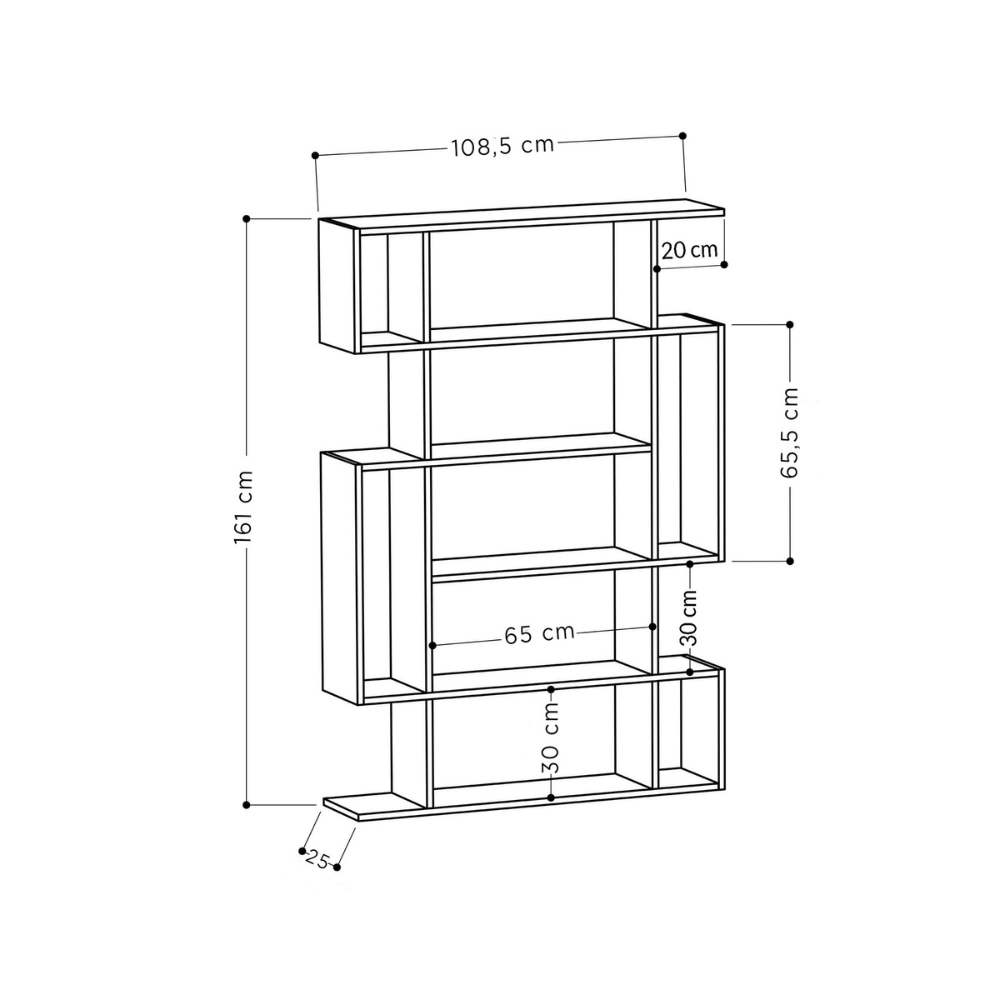 concept-usine-kirja-biblioth-que-bois-gris-9-tag-res-161-cm image 4