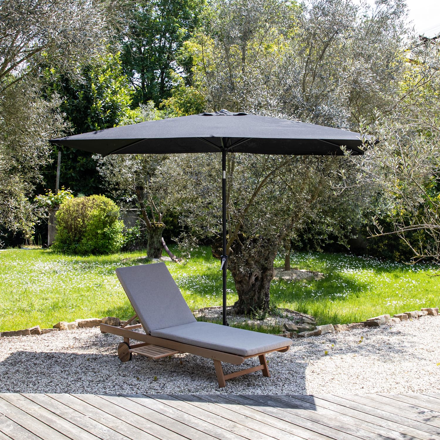 happy-garden-hapuna-parasol-droit-rectangulaire-2x3-m-noir-manivelle image 2