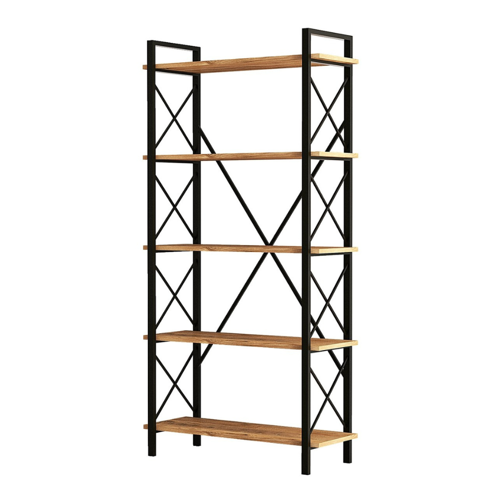 concept-usine-fani-biblioth-que-bois-et-noir-5-tag-res image 7