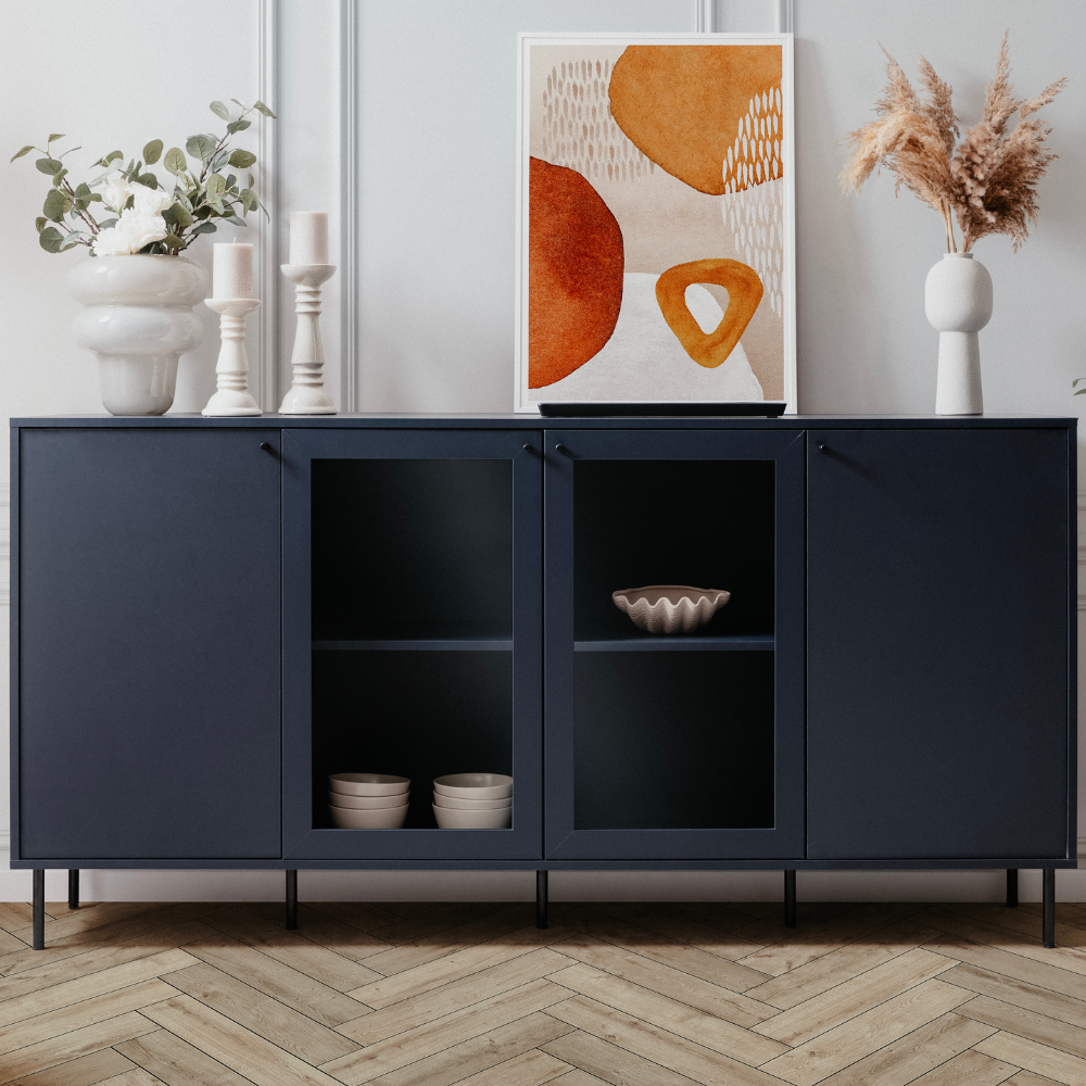 concept-usine-lanzarote-buffet-180-cm-bleu-marine-vitr image 2