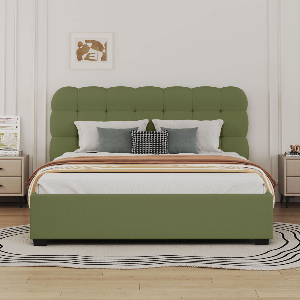 concept-usine-dallas-lit-coffre-140x190-velours-beige image 1
