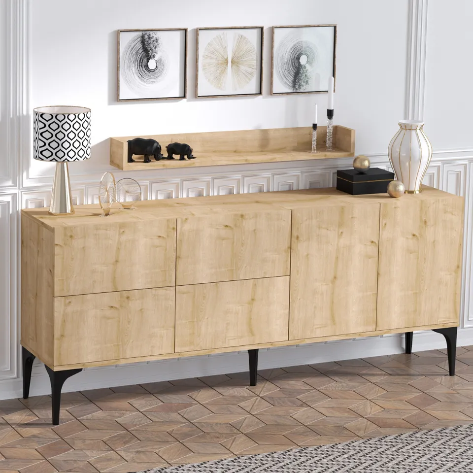 concept-usine-assen-buffet-bois-186-cm-avec-portes image 1